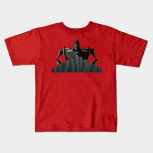 the iron giant watching over Kids T-Shirt